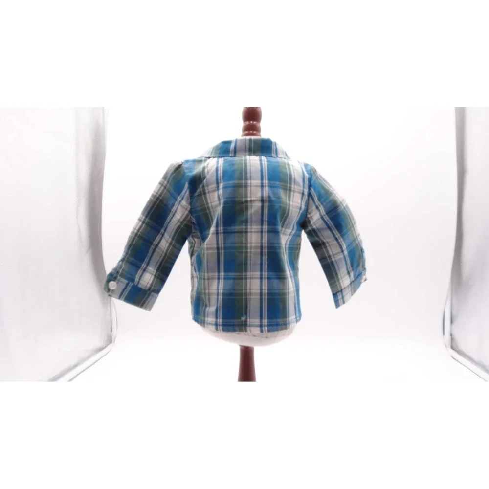 American Girl Doll Logan Outfit‎ Plaid Button Down Shirt and Denim Pants